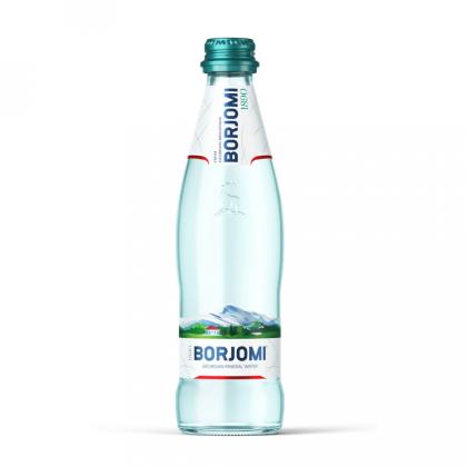 Вода минеральная "Borjomi" газир., 0,33 л., стекл. бутылка