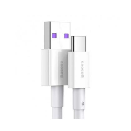 Кабель Baseus CATYS-02, Superior Series Fast Charging Data Cable, USB to Type-C 66W, 1m, White