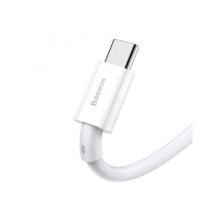 Кабель Baseus CATYS-02, Superior Series Fast Charging Data Cable, USB to Type-C 66W, 1m, White