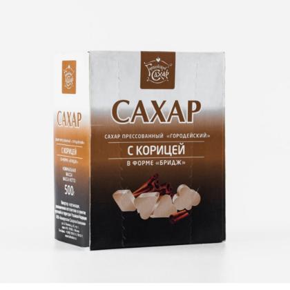 Сахар прессованный в форме "Бридж" с корицей, 500 гр.,РБ