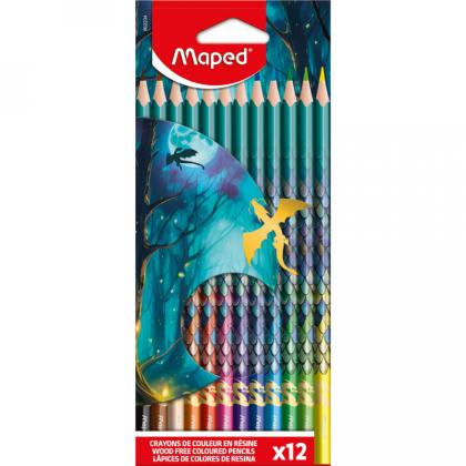 Цв. карандаши 12 шт. "Dragon" трехгран., карт. упак.