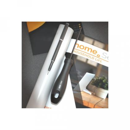 Отвертка Deli HS EHT1105 SL5*100 мм, Soft Touch, черный
