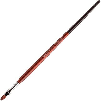 Кисть "Escoda Versatil Brush L/H " синтетика, темно-коричневый, плоская, №10
