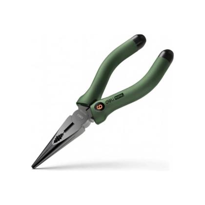 Длинногубцы Deli HS EHT2106L 160 мм, Soft Touch, зеленый