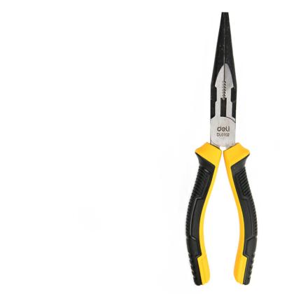 Длинногубцы Deli YS EDL0102 200 мм, 2-х компонентные рукоятки