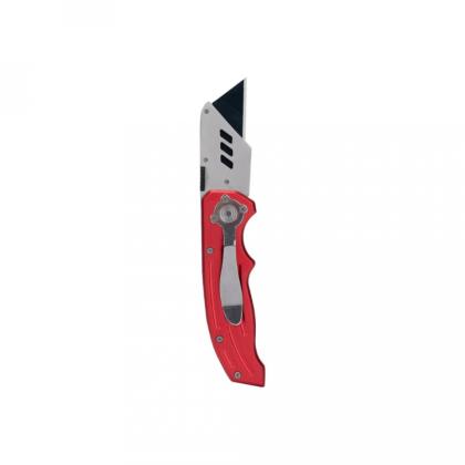 Нож строительный складной Deli RS EDL040 трапеция, 19T
