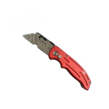 Нож строительный складной Deli RS EDL040 трапеция, 19T