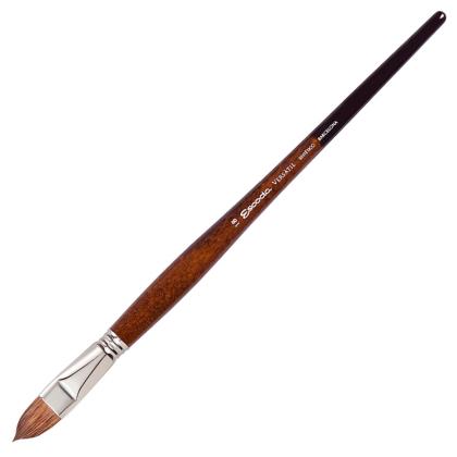 Кисть "Escoda Versatil Brush L/H " синтетика, темно-коричневый, плоская, №18