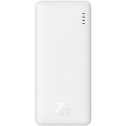 Внешний аккумулятор Baseus Airpow PPQD090002 Fast Charge Power Bank 10000mAh 20W White (With Cable USB to Type-C 30cm White)