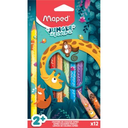 Цв. карандаши 12 шт. "Jungle fever"