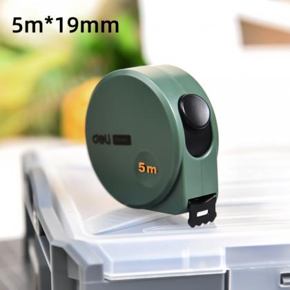 Рулетка Deli HS EHT8519L 5м х 19 мм,  Soft Touch, зеленый
