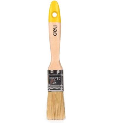 Кисть малярная плоская 1"-25 мм Deli YS EDL509121 деревянная рукоятка