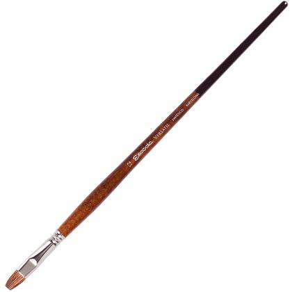 Кисть "Escoda Versatil Brush L/H " синтетика, темно-коричневый, плоская, №12
