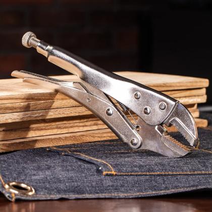 Клещи зажимные Deli YS EDL109010 220 мм, с фиксатором, рабочий ход 65 мм