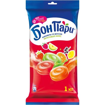 Леденцы фруктовые Бон пари ассорти, 1 кг