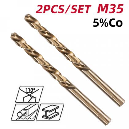 Сверло по металлу Deli RS EDH-MHZ020-E2 2 шт, 2.0 мм, DIN 338, HSCo 5%