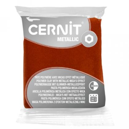 Полимерная глина "Cernit Metallic" 56 г, 80 серебро