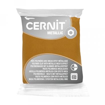 Полимерная глина "Cernit Metallic" 56 г, 80 серебро