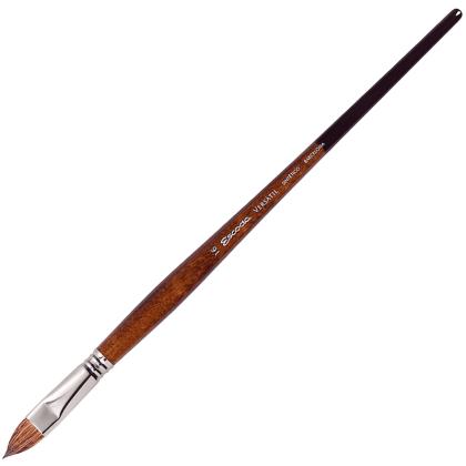 Кисть "Escoda Versatil Brush L/H " синтетика, темно-коричневый, плоская, №16