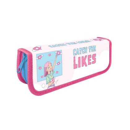 Пенал на 1 отд. "Likes" розовый