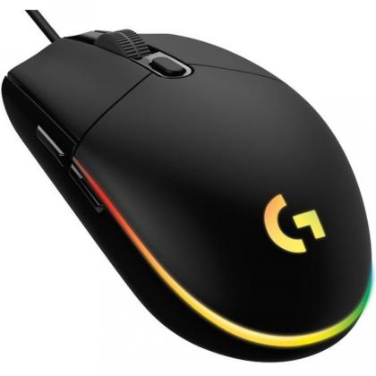 Мышь LOGITECH USB OPTICAL G102 LIGHTSY 910-005808 черная