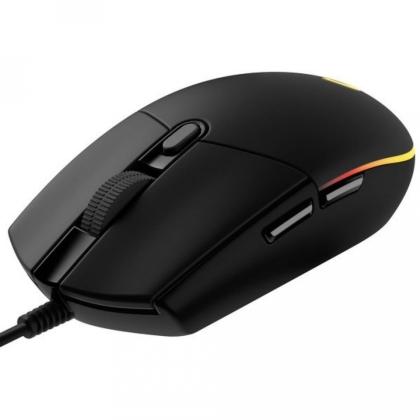 Мышь LOGITECH USB OPTICAL G102 LIGHTSY 910-005808 черная