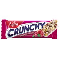 Батончик мюсли "Sante Crunchy" с клюквой и малиной в йогуртовой глазури , 40 г