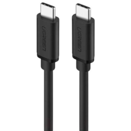 Кабель UGREEN US286-50998, Type C 2.0 to Type C, 3A, силиконовый, 1.5m, Black