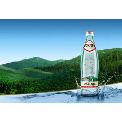 Вода минеральная "Borjomi" газир., 0,5 л., стекл. бутылка