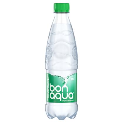 Вода питьевая "Bonaqua" среднегазир., 0,5 л., пласт. бутылка