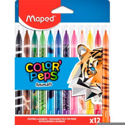 Фломастеры "Animals" 12 шт.