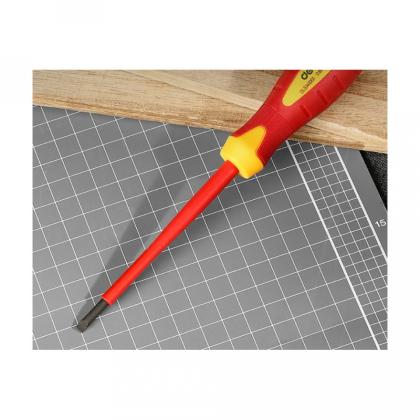 Отвертка диэлектрическая Deli YS EDL5141001 SL4*100 мм