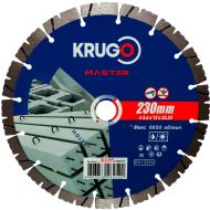 Круг алмазный по бетону Krugo Master 230*22,23 мм, сегментный