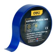 Изолента ПВХ Deli YS EDL5265 синяя, 18 мм x 10 м, 130 мкм