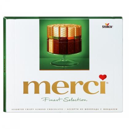 Конфеты "Merci Finest Selection" 250 гр., молочный, ассорти