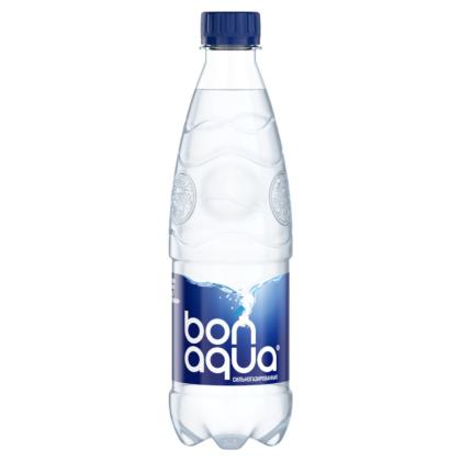 Вода питьевая "Bonaqua" сильногазир., 0,5 л., пласт. бутылка