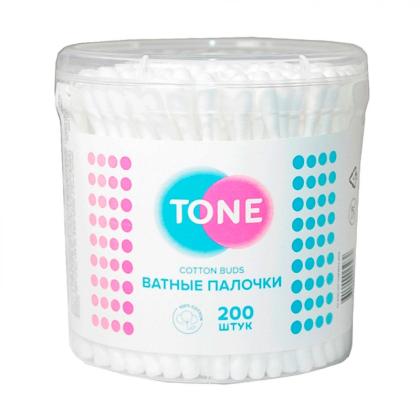 Ватные палочки TONE 200шт/уп в стакане круглом