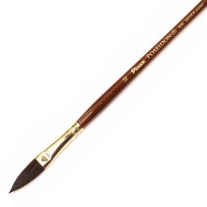 Кисть "Pinax Poseidon" белка микс, кошачий язык, №12