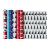Бумага декоративная в рулоне "Christmas Assortment" 2*0,7 м, ассорти